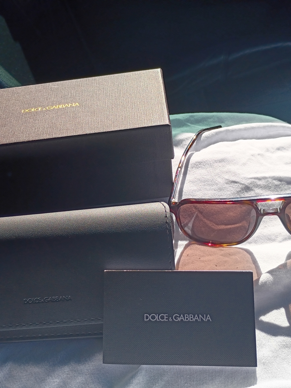 Dolce & Gabbana Men’s Tortoiseshell Sunglasses - Brown Lenses